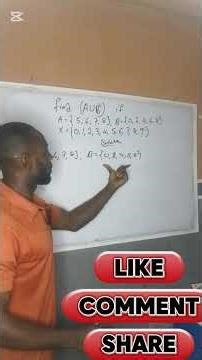 Set Problem find (AuB') #maths #mathematics