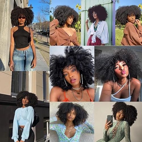 curly wig with bangs