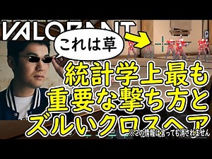 【VALORANT】統計学上最も重要な撃ち方の練習法とズルいクロスヘア設定【Absolute JUPITER】