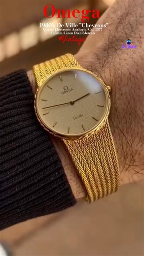 Omega|1985 Deville Chevrons #watch #shortsfeed #youtubeshorts #omega #luxury #shorts #swiss #vintage