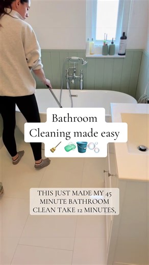 Effortless Bathroom Cleaning with Long Handled Brush