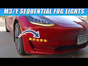 NEW Sequential Fog Light Upgrade for Tesla Model 3/Y - Turn Signal (Must Have Accessory 2022)