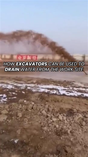 HOW EXCAVATORS CAN BE USED TO DRAIN WATER FROM THE WORK SITE