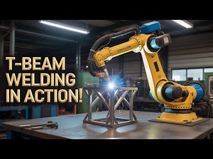 6-Axis Welding Robot in Action – Flawless H Beam & T Beam Welding!