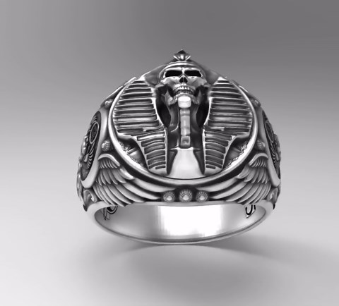 Ancient Egypt Ring, Pharaoh Mask Ring, Handmade Silver Jewelry - Etsy