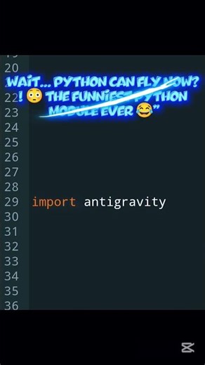 Wait… Python can fly now?! 😳 This might be the funniest module in Python 😂🚀