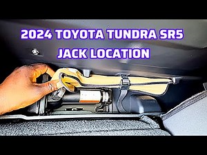 2024 Toyota tundra SR5 Jack Location