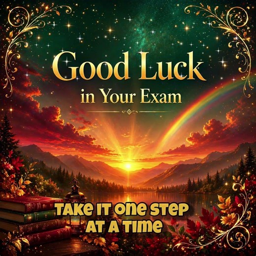 Good Luck with Your Exam Encouragement Video Message to Share on WhatsApp