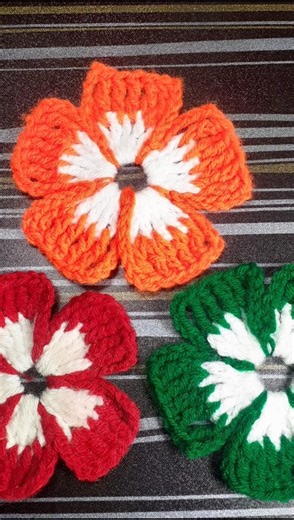 Crochet Flower making ideas for beginners/Crochet Flowers pattern.#short #viralshort #viralvideo .