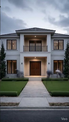 White Box Luxury House Exterior | From Construction to Empty Modern Home