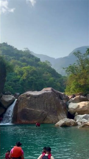 Heaven Found – Blue Lagoon Waterfall 🌿😍