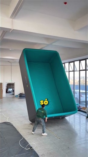 This Chinese inflatable pool is unlike anything else 🤯 #curiosities #vinylpool #inflatable