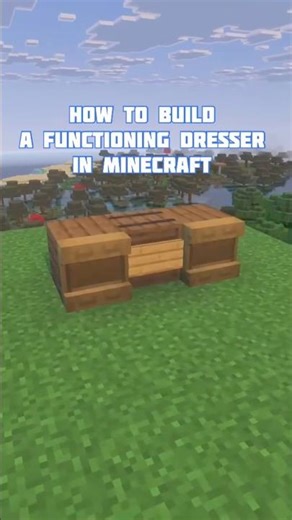 How To Build A Functioning Dresser In Minecraft