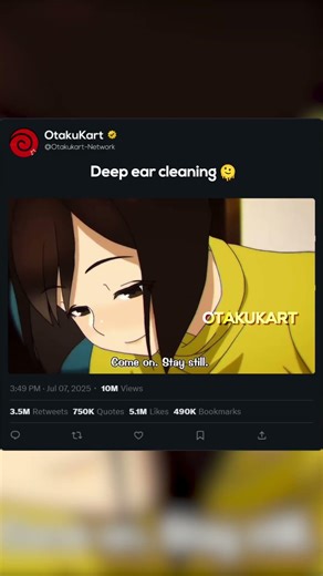 Deep ear cleaning 🫠 #anime #shorts