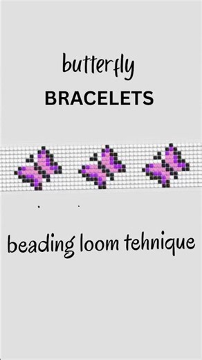 Butterfly bracelet beading loom #shorts
