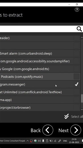 Mobile Application Data Forensics using Mobiledit Part 3 #shortvideo #youtubeshorts