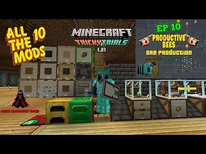 Minecraft “All the Mods 10: "Productive Bees!” Ore Production with Bee's. EP 10 🌟