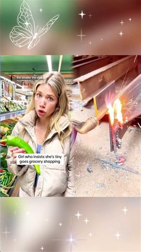 She’s completely unhinged at this point #tinythings #smallyoutuber #smol #groceryshopping #thatgirl