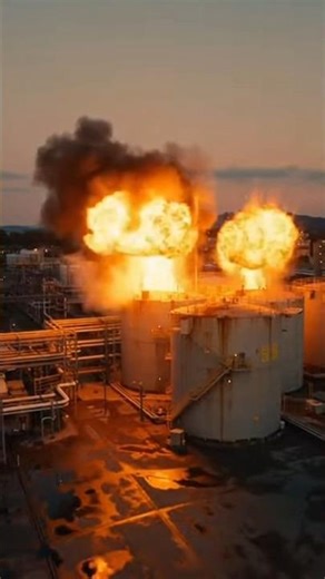 One Spark Caused This Entire Explosion… 😳🔥 | Industrial Disaster #shorts