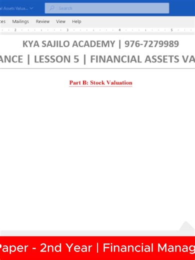 Understanding Stock Valuation for Financial Management