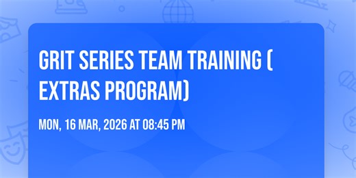 GRIT SERIES Team Training (Extras Program)