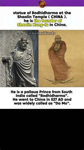 The Indian Prince Who Created Kung Fu: The Legend of Bodhidharma (Da Mo) 🇮🇳🇨🇳 #kungfu #bodhidharman