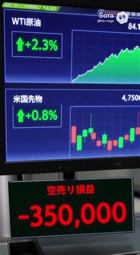 4/3 アメリカ株が爆上げで日経も上昇！？原油が上がってるのになぜ！？なら昨日上がっとけよ！ #アニメ #anime #株