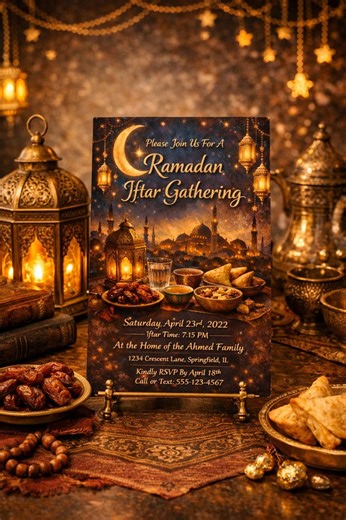 Iftar Party Invitation, Ramadan Iftar Dinner Invite, Eid Mubarak, Instant Download Printable Digital Invitation - Etsy