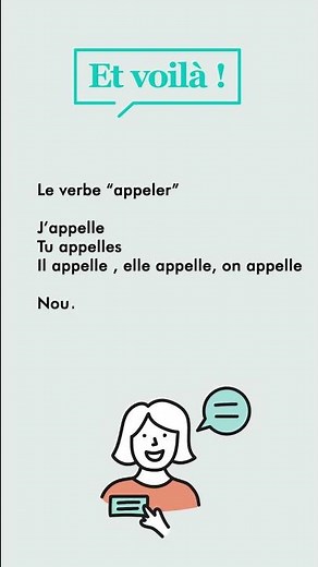 Le verbe "appeler" | Conjugaison Française : Présent de l'indicatif 1er Groupe