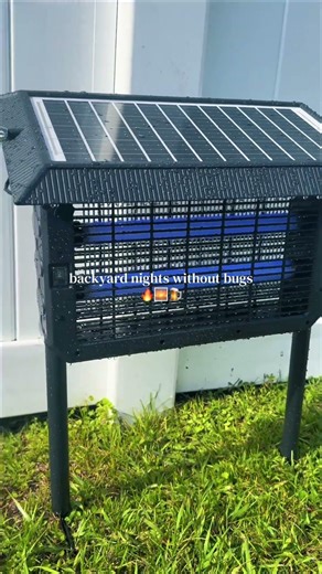 Tired of getting eaten alive every time you step outside? 😭 this solar bug zapper actually works…