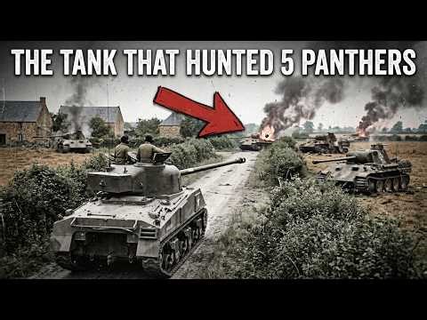 German Crews Thought Their Panthers Ruled Normandy! Until One Sherman Firefly Destroyed 5 in Minutes