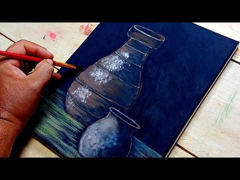 Cómo Pintar un BODEGÓN de JARRONES con Acrílico Paso a Paso / Pintura Acrílica para Principiantes