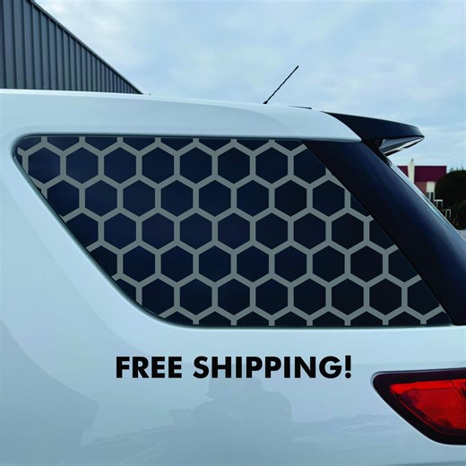 Ford Explorer Window Decal - 2011-2019 - Matte Black Sticker - Hexagon Honeycomb Pattern - Etsy