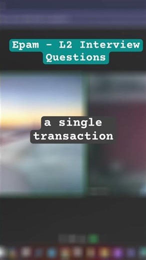 Java Interview Prep: EPAM 2nd Round Questions Explained! #shorts #javainterviewquestions #epam