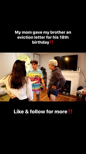 4.9K views · 72 reactions | My Mom Gave My Brother An Eviction Letter For His 18th Birthday.. #reels #pranks #funnyvideos #original | Erick Claros | Facebook