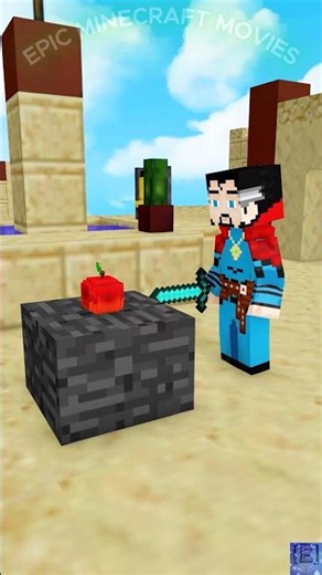 Zombie Transforms & Takes on Fruit Challenge! Minecraft Animation #shorts