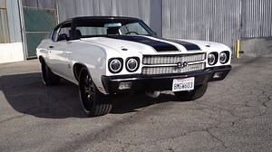 Turbo 1970 Chevrolet Chevelle Wears Black-and-White Tuxedo, Is an 800-HP Brute