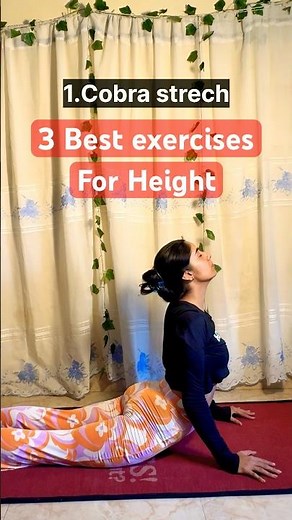 Grow Taller Naturally! 3 Powerful Exercises (Cobra Pose, Tadasana & Masai Jump) 🚀 #yogaforheight