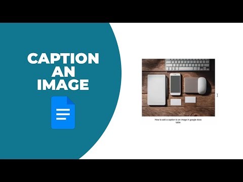 How to add a caption to an image in google docs