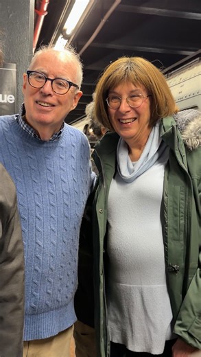 Keri | NYC Content Creator on Instagram: "Two of New York City’s most iconic voices — Charlie Pellett and Bernie Wagenblast — riding the holiday nostalgia train on the vintage subway #nycsubway #mtasubway #holidaytrain #onlyinnyc"