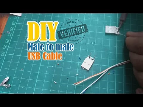DIY MALE TO MALE USB CABLE #Tutorial