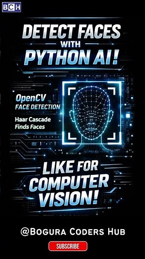 Face Detection with Python 🤖 | OpenCV AI in Seconds! | Python Face Detection 🔥 OpenCV AI Explained!