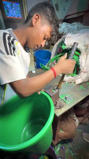 The satisfying secret behind plastic bucket manufacturing! 🪣