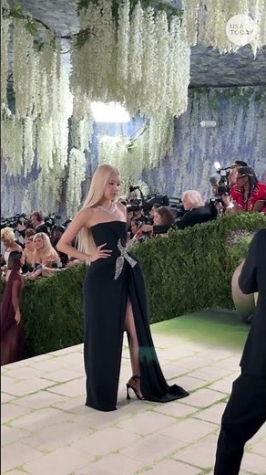 Rosé of Blackpink arrives at the 2026 Met Gala in Saint Laurent