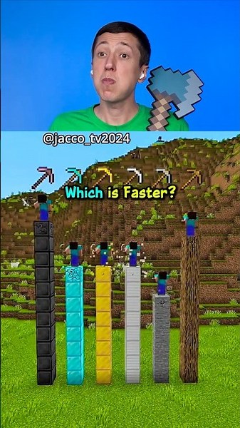Try Not To Laugh Minecraft Which is Faster?😂 #minecraft #usa