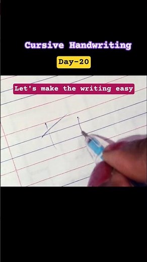 Day 20 Cursive Handwriting | Correct Capital T & Small t Writing ✍️
