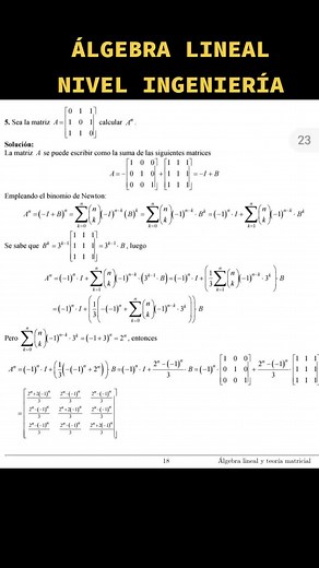 POTENCIACIÓN DE MATRICES CODEX ÁLGEBRA LINEAL #UMSA #ING #umsaingenieria #ingenieriacivil #ingenieriapetrolera #ingenieriaelectronica #FNI #UMSS #uagrm🇧🇴🇳🇬 #algebralineal
