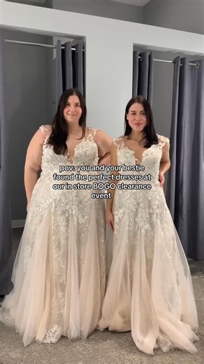 24K views · 35 reactions | Today's the day! Bring your bestie and shop buy one, get one free clearance dresses for bridesmaids, guests, juniors, and moms IN STORE ️ Come in before the weekend rush to get first dibs on the best styles! Find your local store here: https://davidsbridal.visitlink.me/_Wci7c | David's Bridal | Facebook
