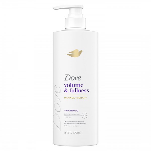 Dove Shampoo for Women for Women Volume & Fullness with Bio-Protein Care Technology and Biotin, 18 fl oz