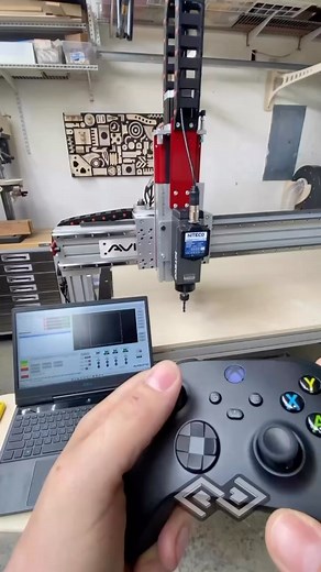 19K views · 2.8K reactions | @xbox controller driving the @avidcnc through Mach 4. “Bro! that’s fake!”. Not fake, pretty easy to setup but there is some lag. Lots of people have set this up, not a new idea. Works great for moving the CNC when your not close to the laptop on larger bed CNCs especially when using the touch plate. #cnc #cncrouter #cncrouterparts #avidcnc #robots #xbox #xboxseriesx #xboxone #xbox360 #digitalfabrication #woodworkerlife #technology | petesquared23 | Facebook